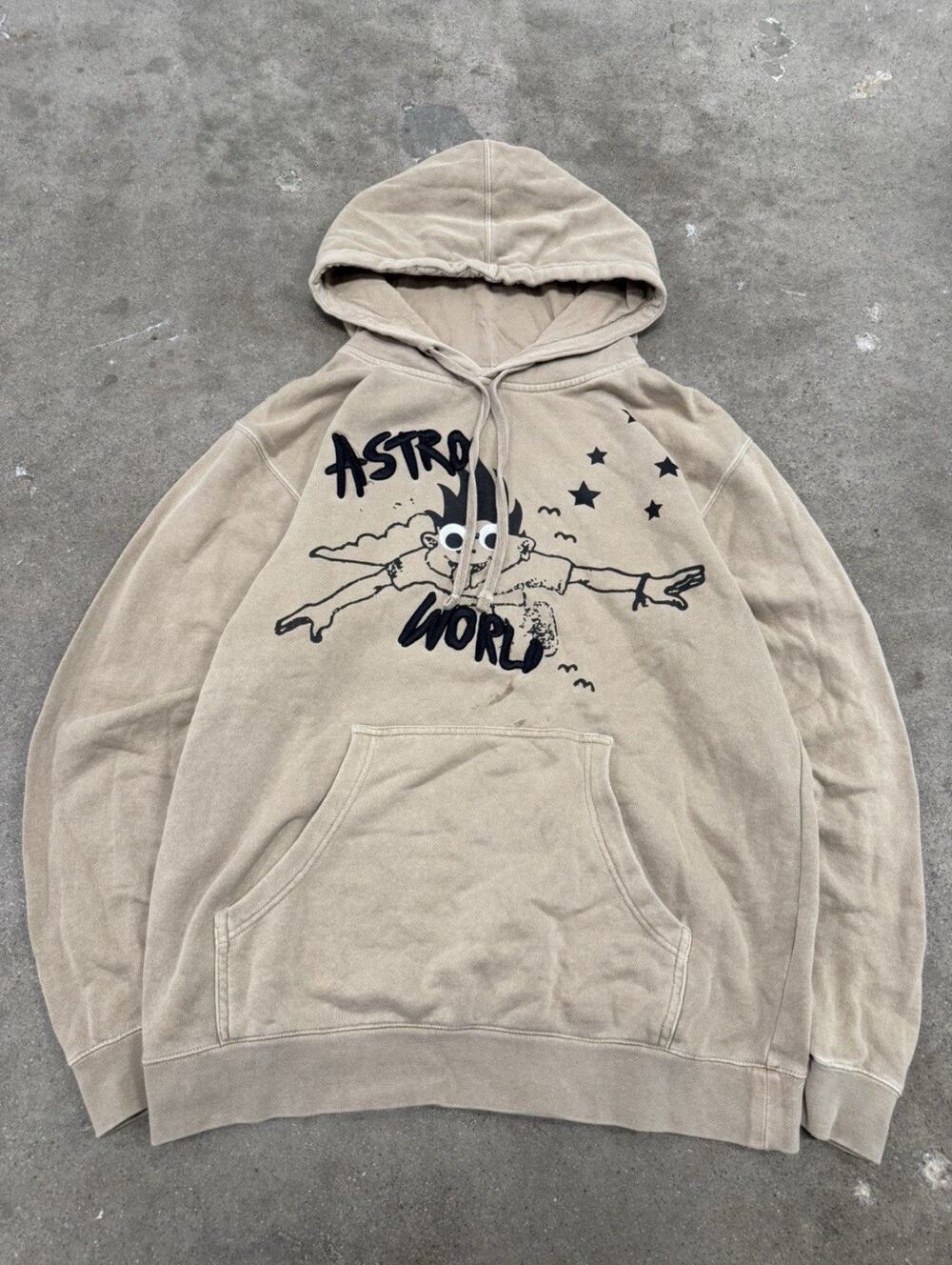 ASTROWORLD TRAVIS SCOTT LOOK MOM I CAN FLY HYPE HOODIE MEDIUM